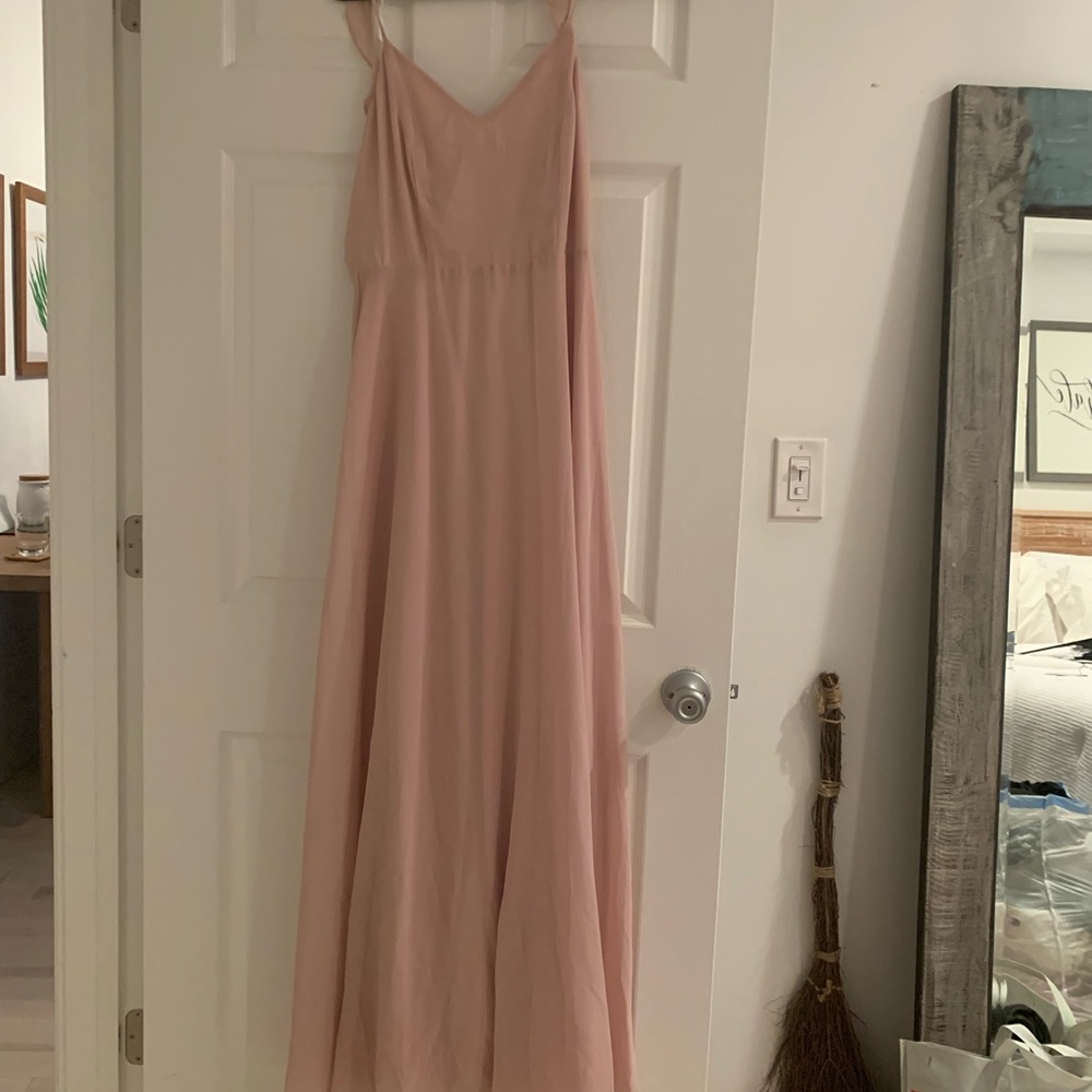 Blush lulu wedding guest dress